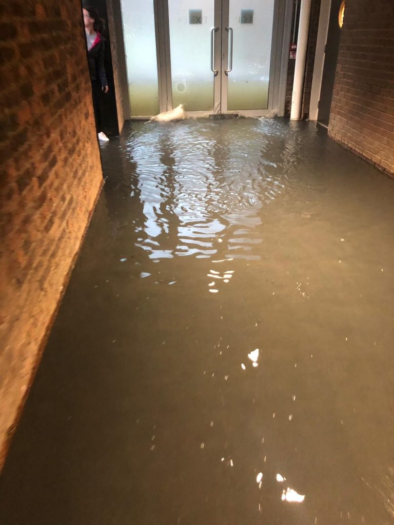 Oriam Flooding 2019