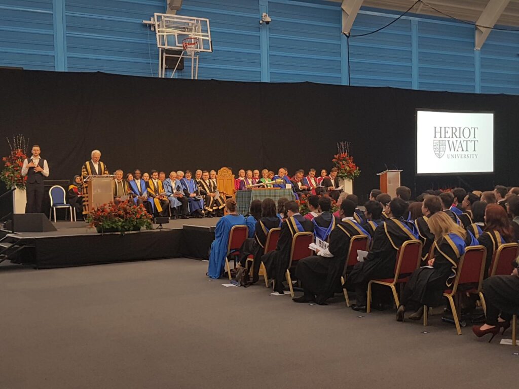 Heriot-Watt University Graduation at Oriam Edinburgh