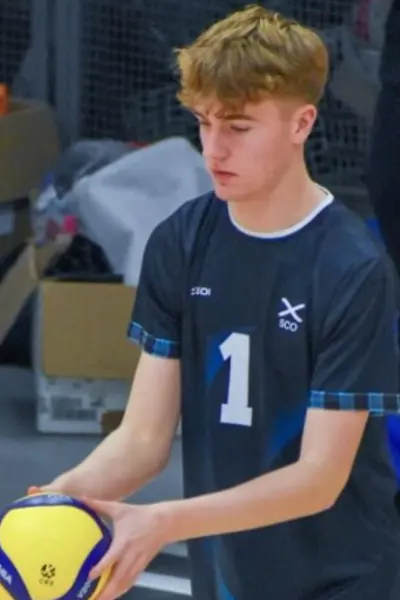 Ewan Ramsay, captained Scotland's U20 Volleyball team to victory at the Small Countries Association Championships in Dublin in February. 