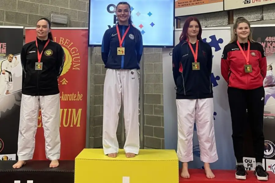 Karate sport scholar Kori Fital has achieved Double Gold at the Wado European Karate Championships in Belgium, triumphing in both the U21 and Senior Female 68kg categories.