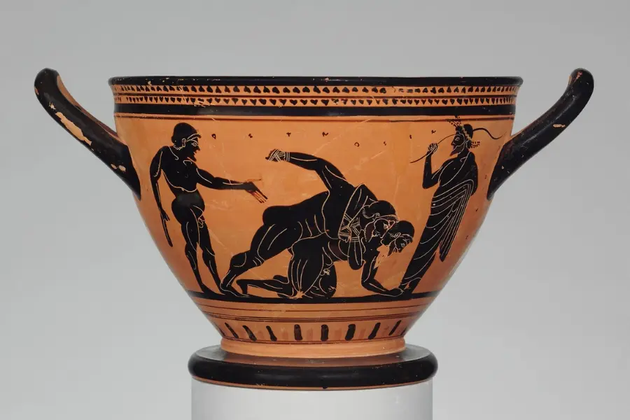 Ancient Olympics Wrestling